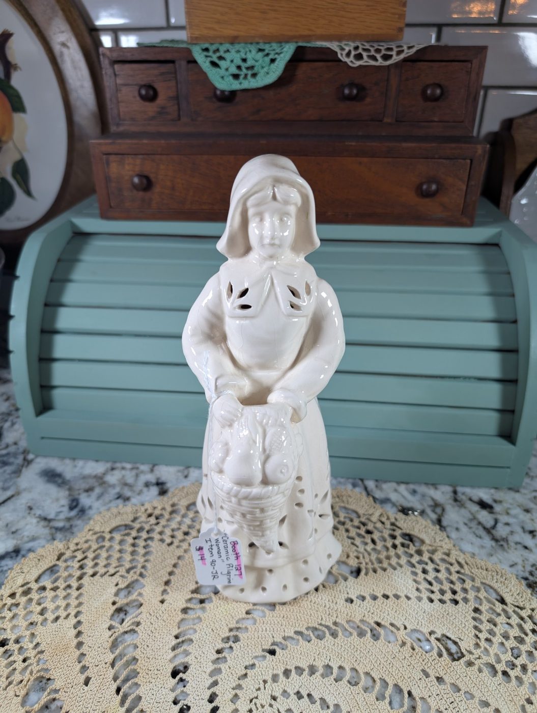 Ceramic Pilgrim Figure