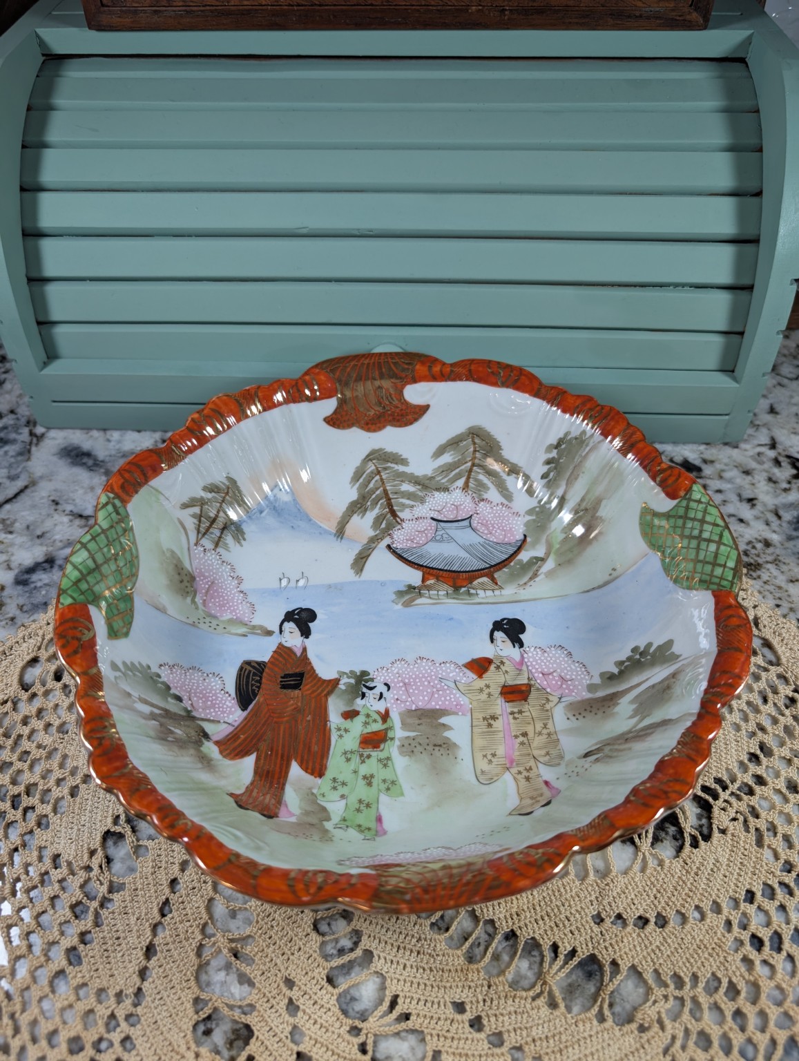 Hand painted Japanese bowl