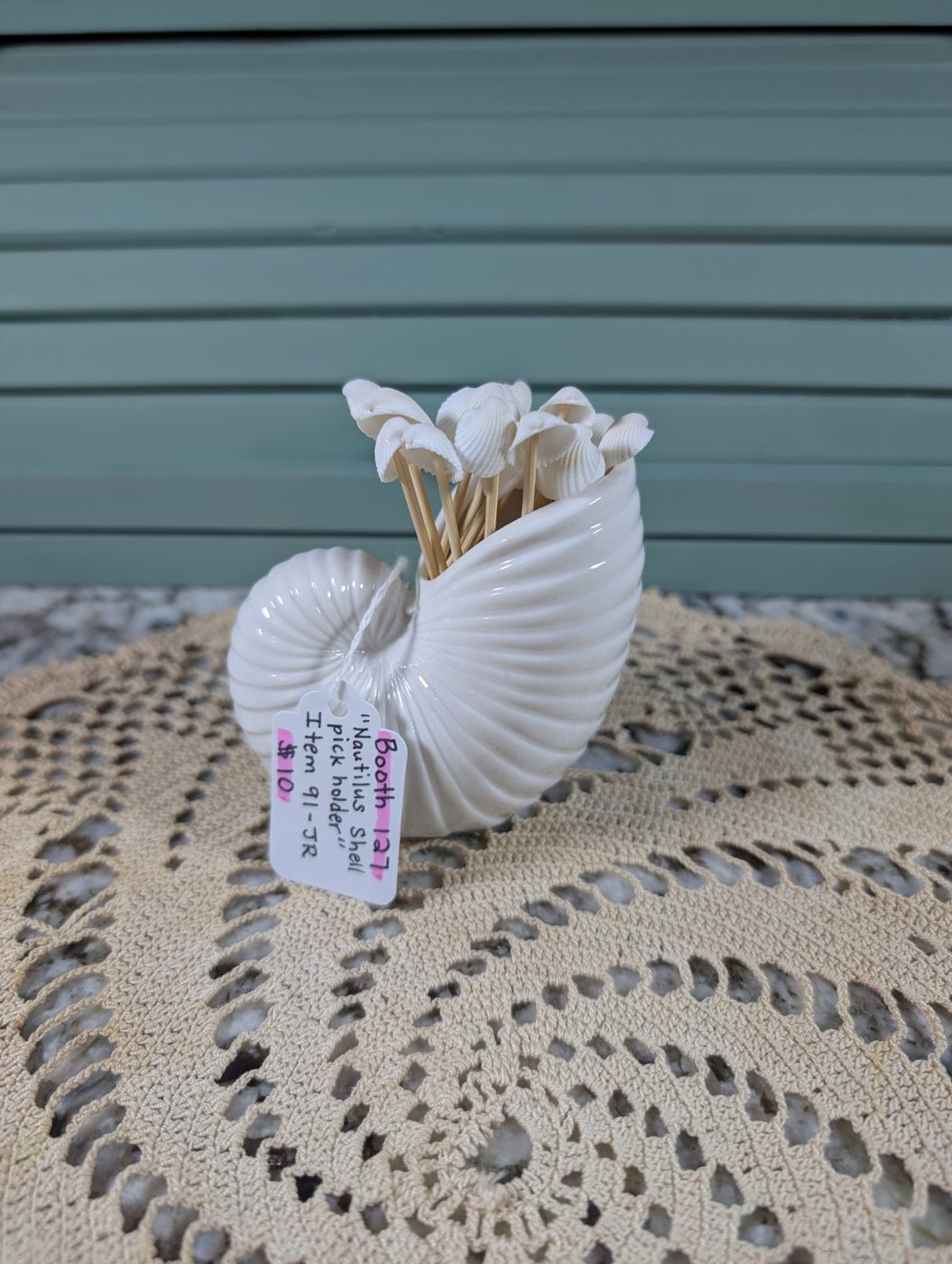 Nautilus Shell Pick Holder