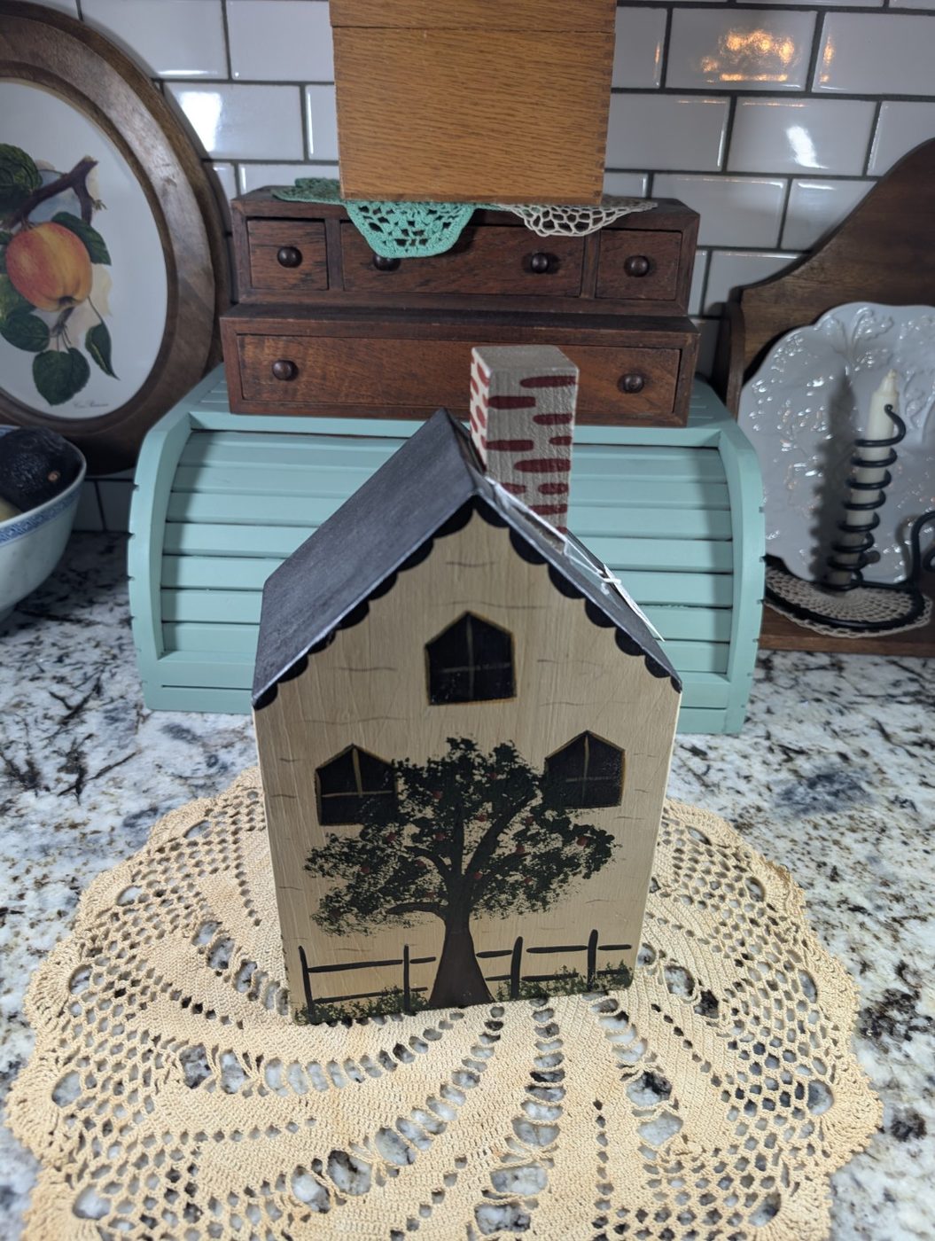 Painted Wooden House — Reverse